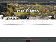 Tablet Screenshot of casamateo.com